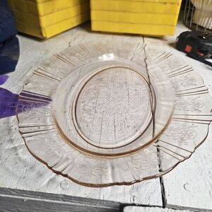 Elegant Glass Serving Platter - Brown